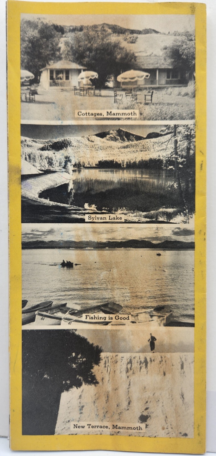 Yellowstone National Park Brochure Hotels Cottages Lodging Cabins c.1952