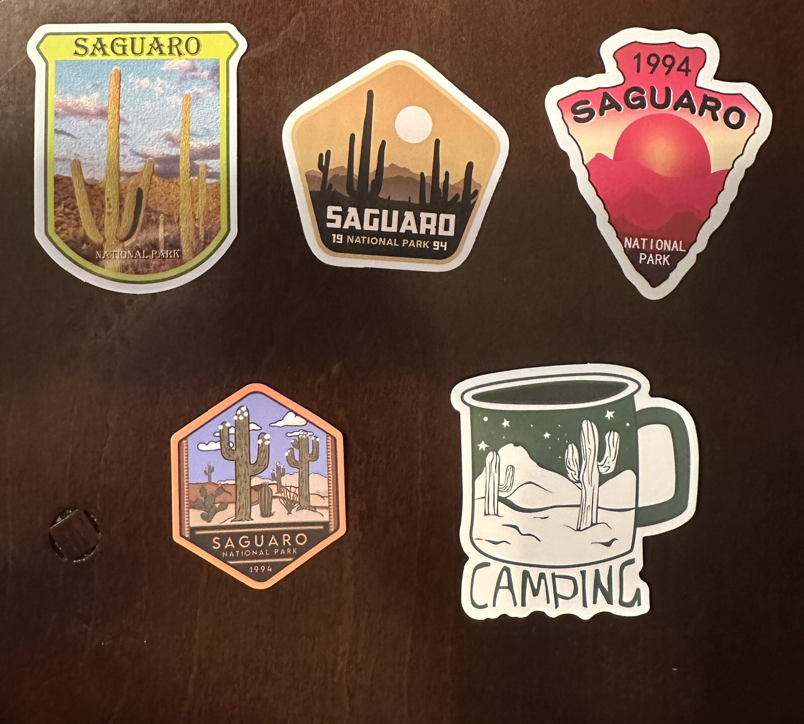 Clean Out Sale $$$ Saguaro National Park Set Of 5 Stickers
