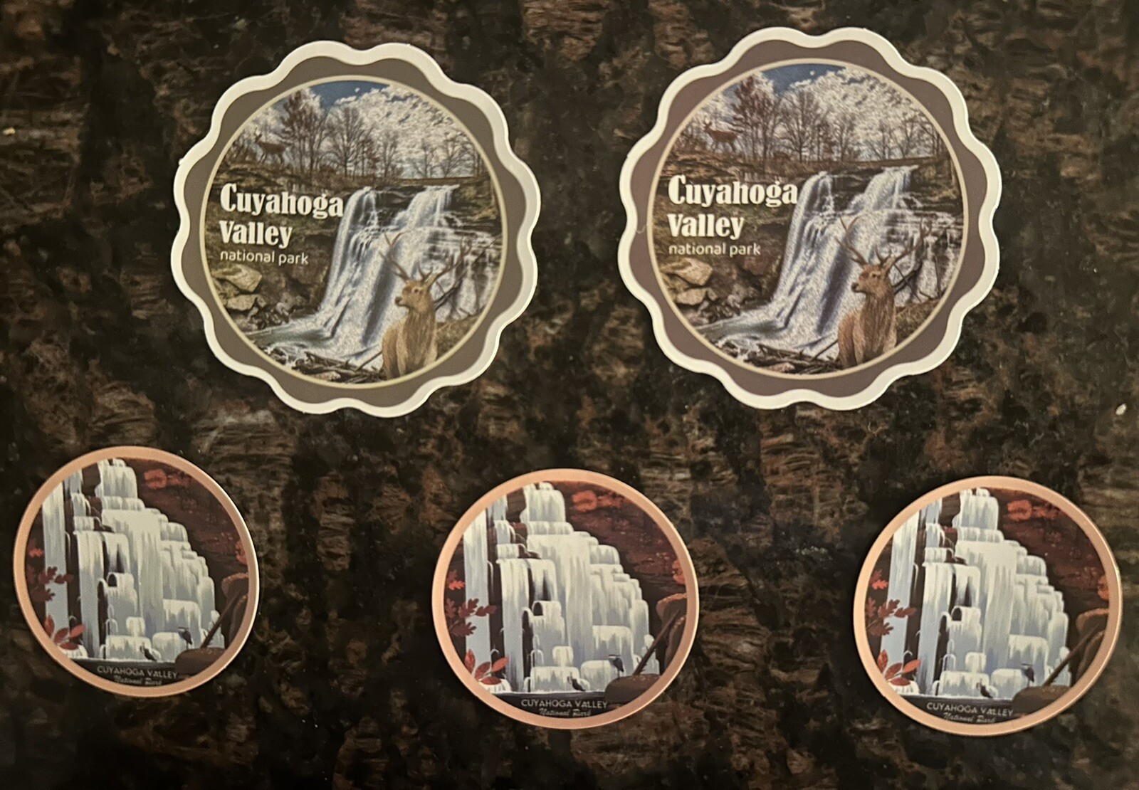 Cuyahoga Valley National Park/Ohio Stickers Set Of 5