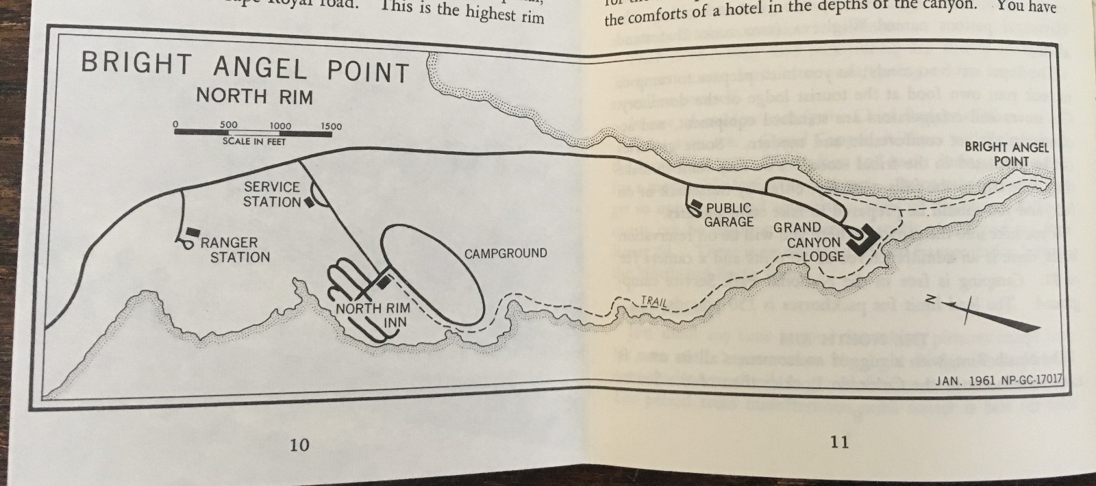 1961 Grand Canyon National Park – Information of Sites – Includes Maps – Arizona