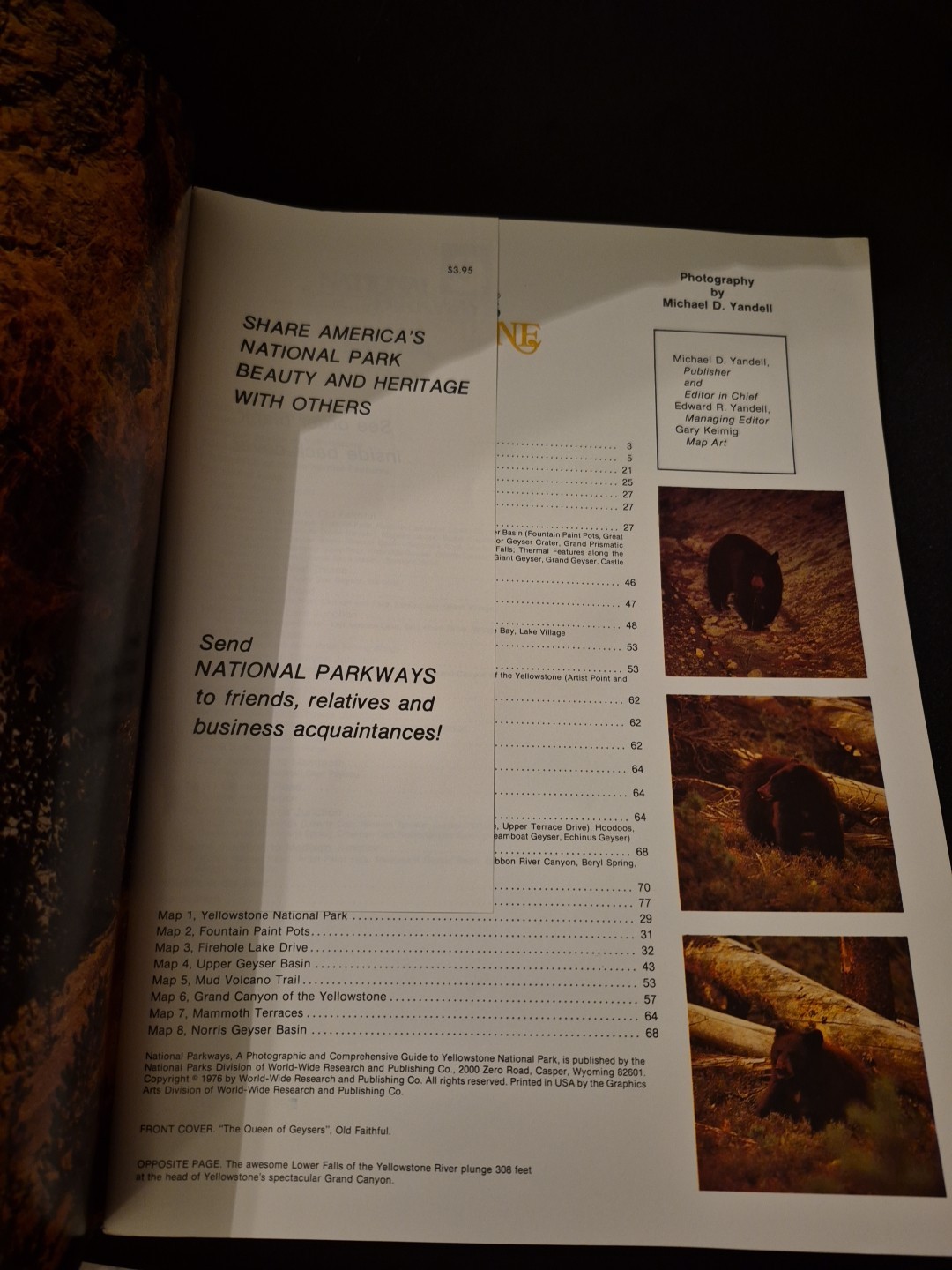 Vintage National Parkways Photographic Guides Grand Teton and Yellowstone