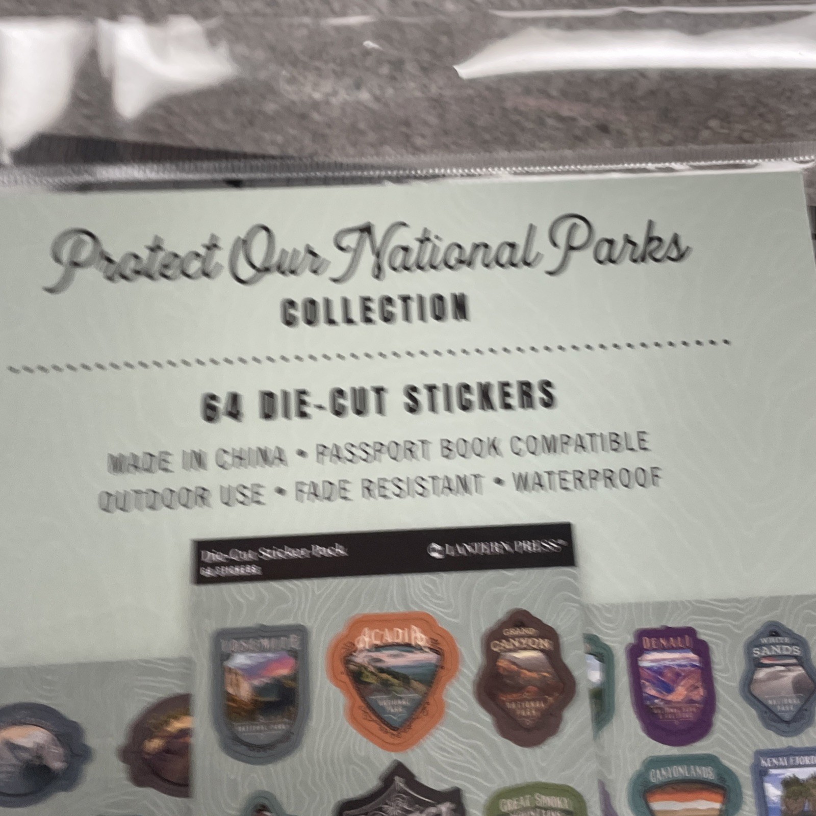 National Park Die Cast Sticker Pack For The Complete National Park System – New