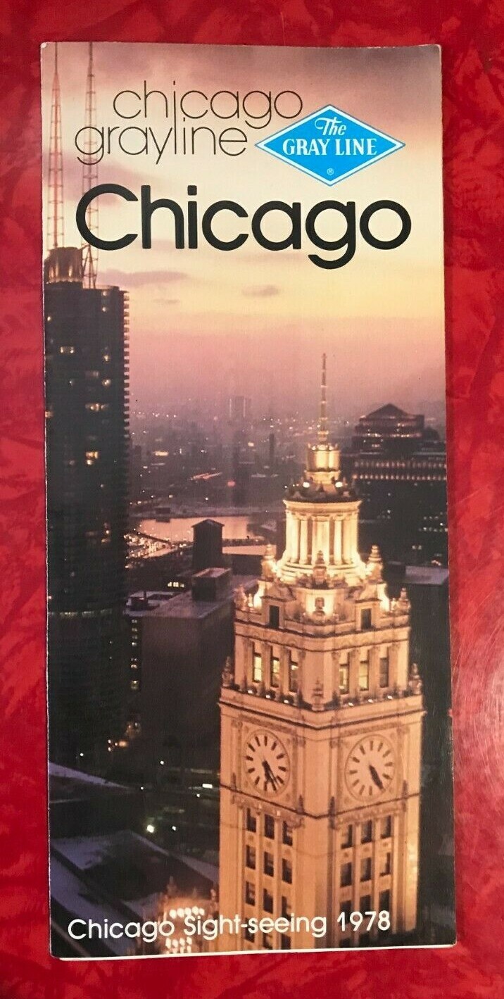 CHICAGO GRAYLINE SIGHTEEING TOUR 12-PAGE BROCHURE 1978