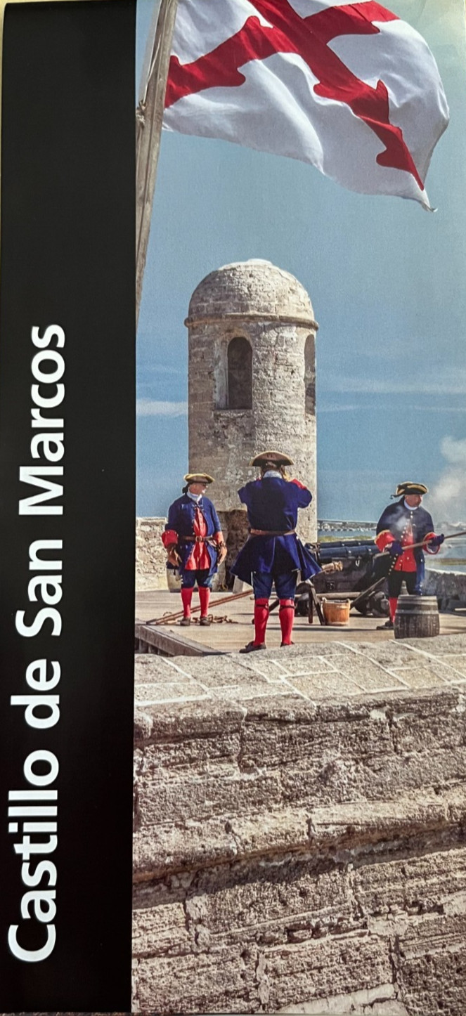 CASTILLO de SAN MARCOS NM NATIONAL PARK SERVICE UNIGRID BROCHURE/MAP GPO 2024