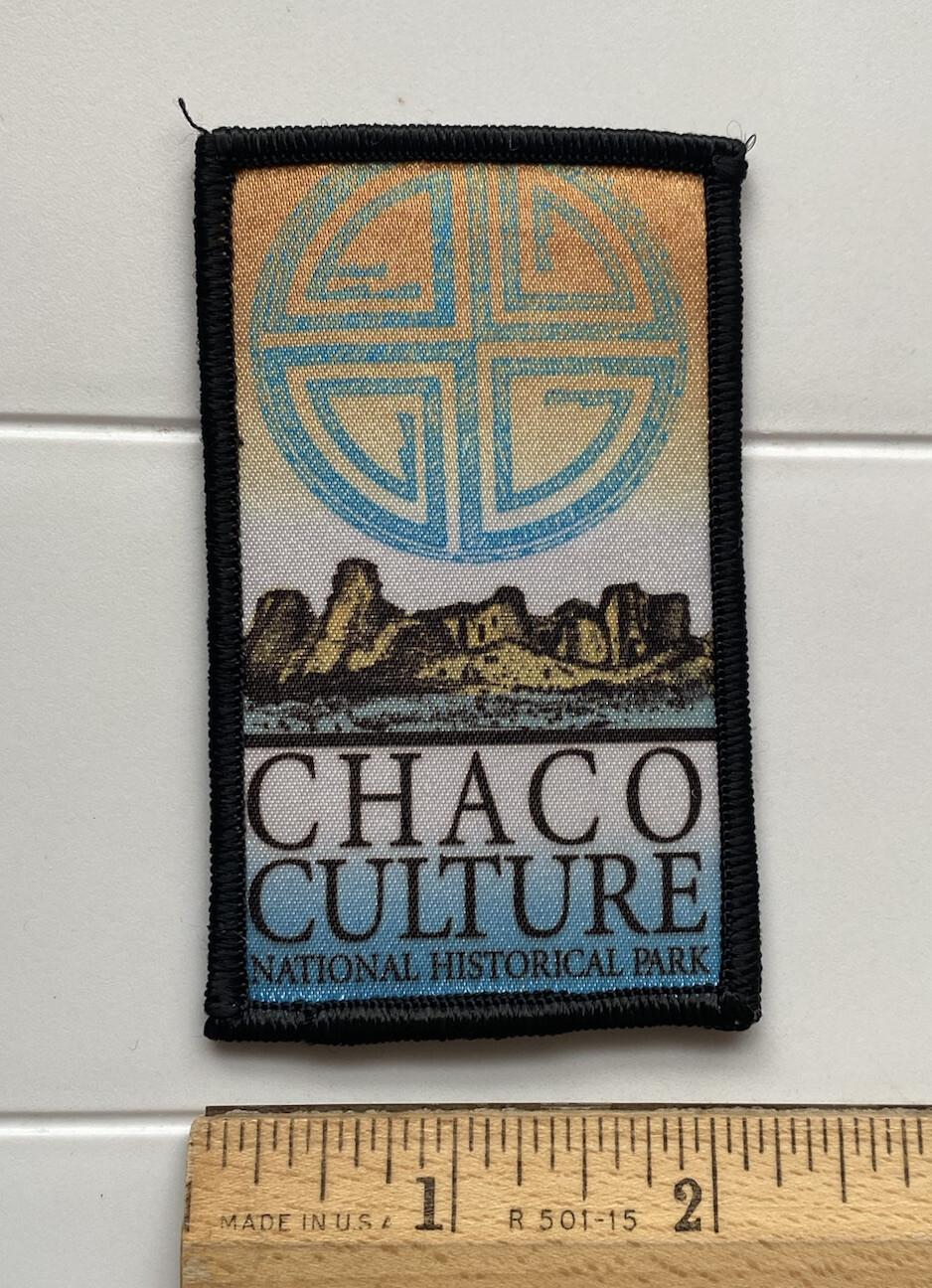 Chaco Culture National Historic Park New Mexico NM Souvenir Screen Print Patch