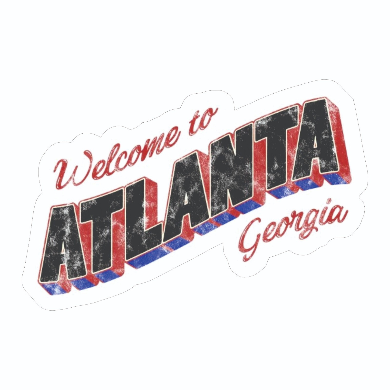 Welcome To Atlanta Georgia Sticker Decal Bumper Sticker