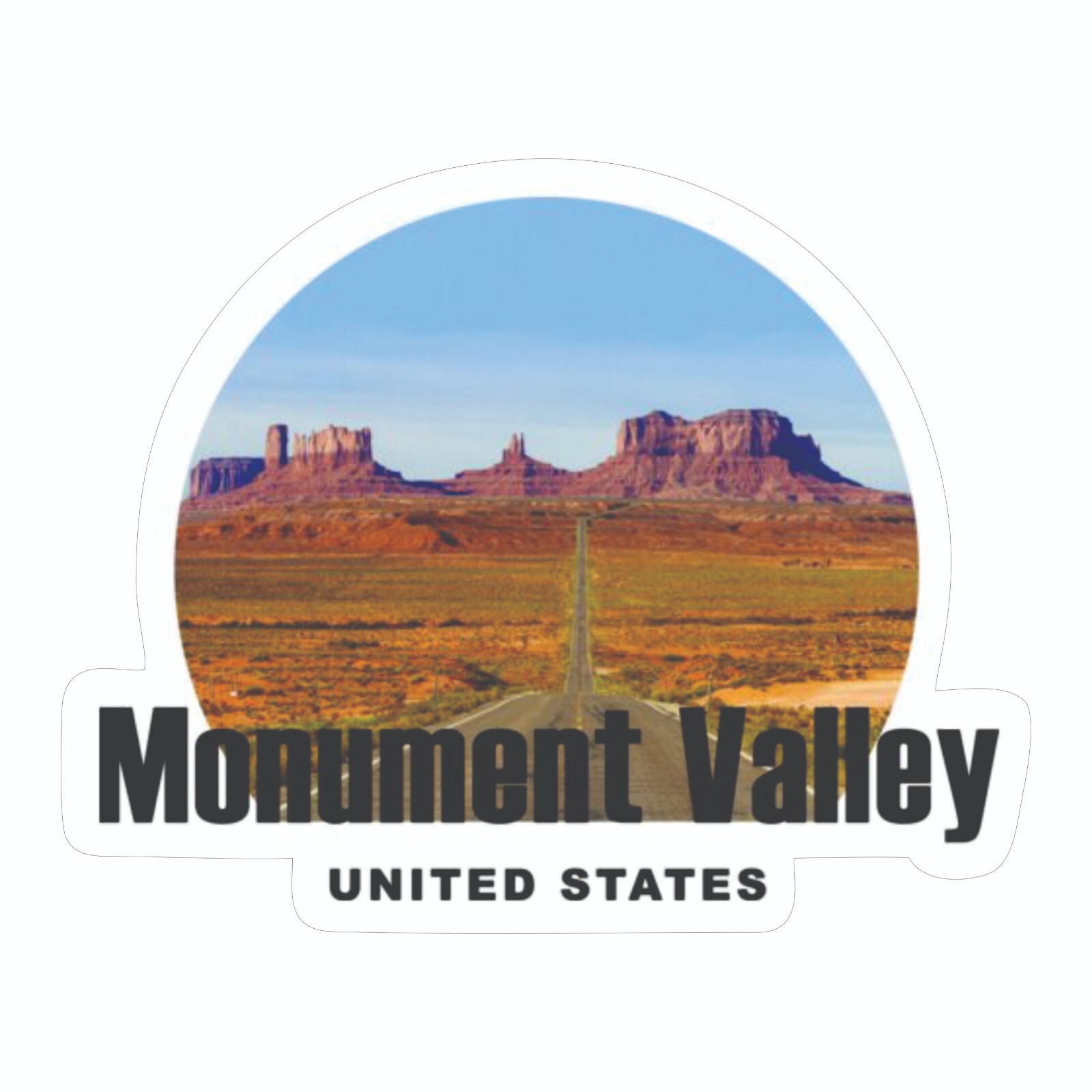 Monument Valley Utah Arizona Sticker Decal Bumper Sticker
