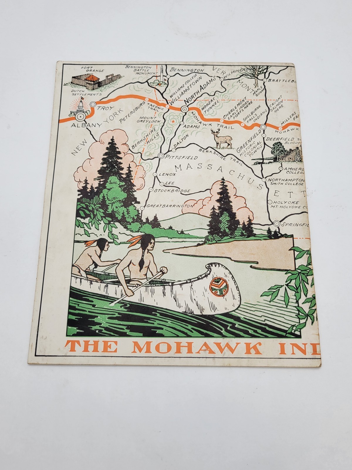 North Adams Chamber of Commerce Mowhawk Indian Trail Black White Photo Brochure