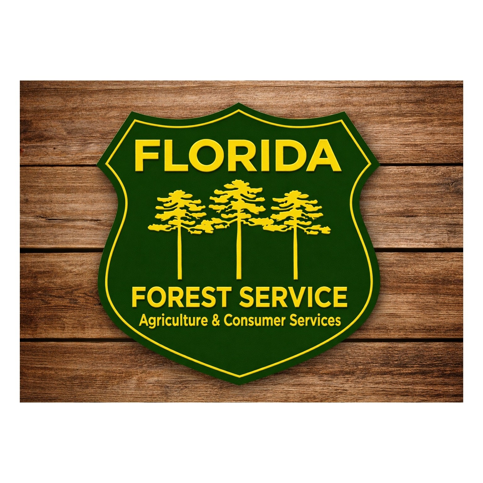 Florida Forest Service Sign Agriculture Consumer Services Forestry Park Woods