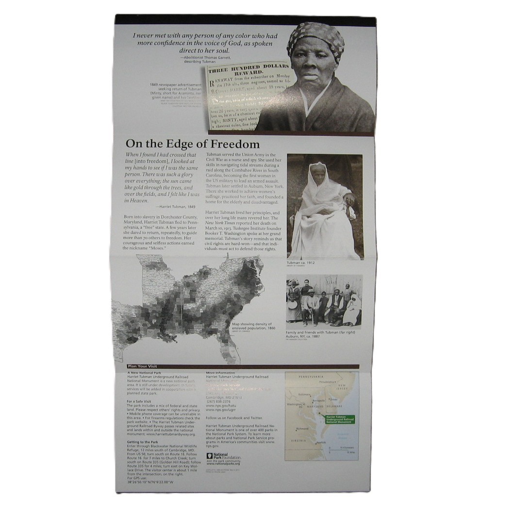 Harriet Tubman Underground Railroad Brochure NPS Brochure Network to Freedom