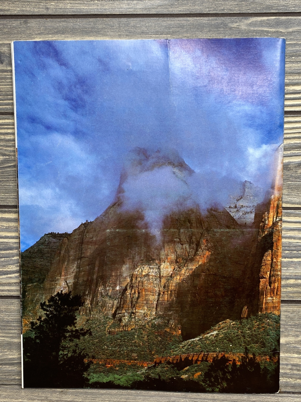Vintage Souvenir Travel Brochure Zion The Story Behind The Scenery