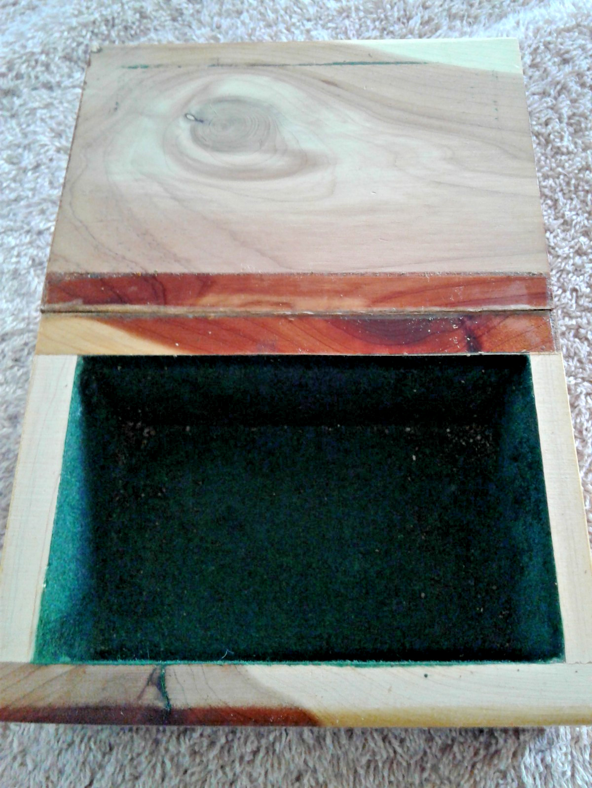 Vintage Yosemite National Park Cedar Souvenir Trinket Box 4x2x3