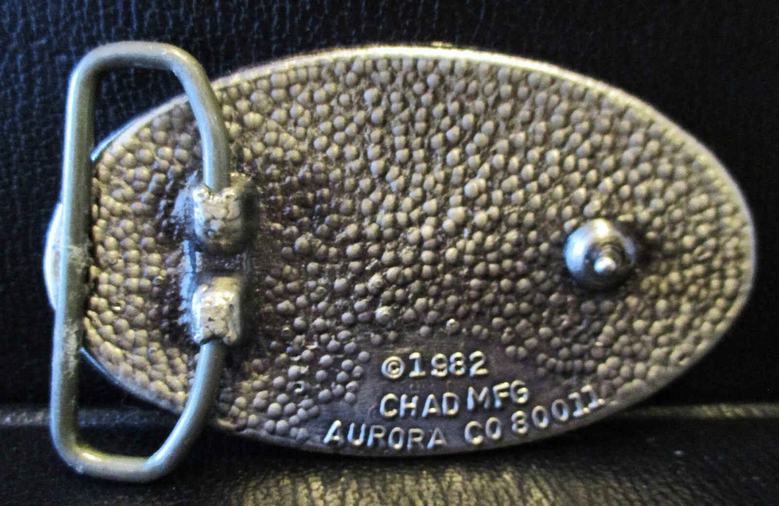 Royal Gorge Canyon Bridge & Gondola Pewter Belt Buckle 1982 Chad Mfg. Colorado