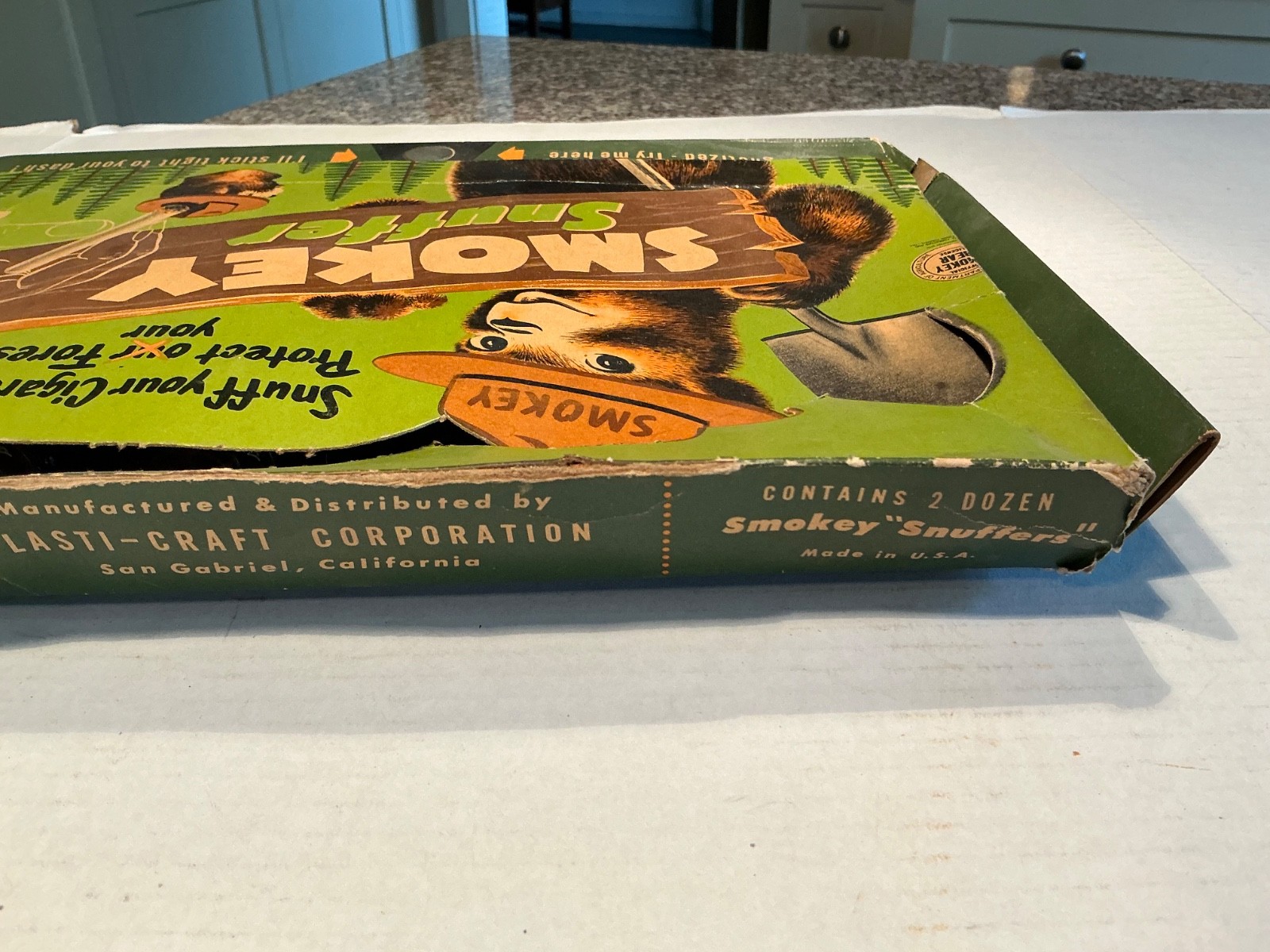 Vintage Smokey The Bear Snuffer Counter Display Box/14 Mint Snuffers/Rare 1950’s
