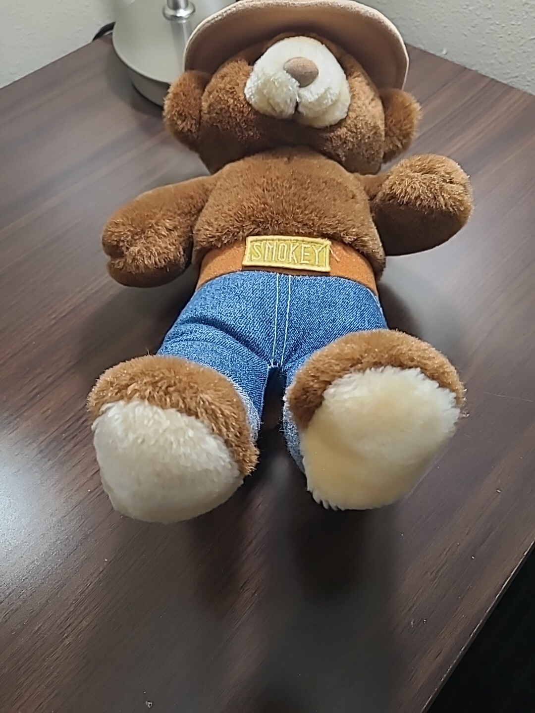 VTG Smokey The Bear Plush Bear 12″ Three Bears Inc 1980s