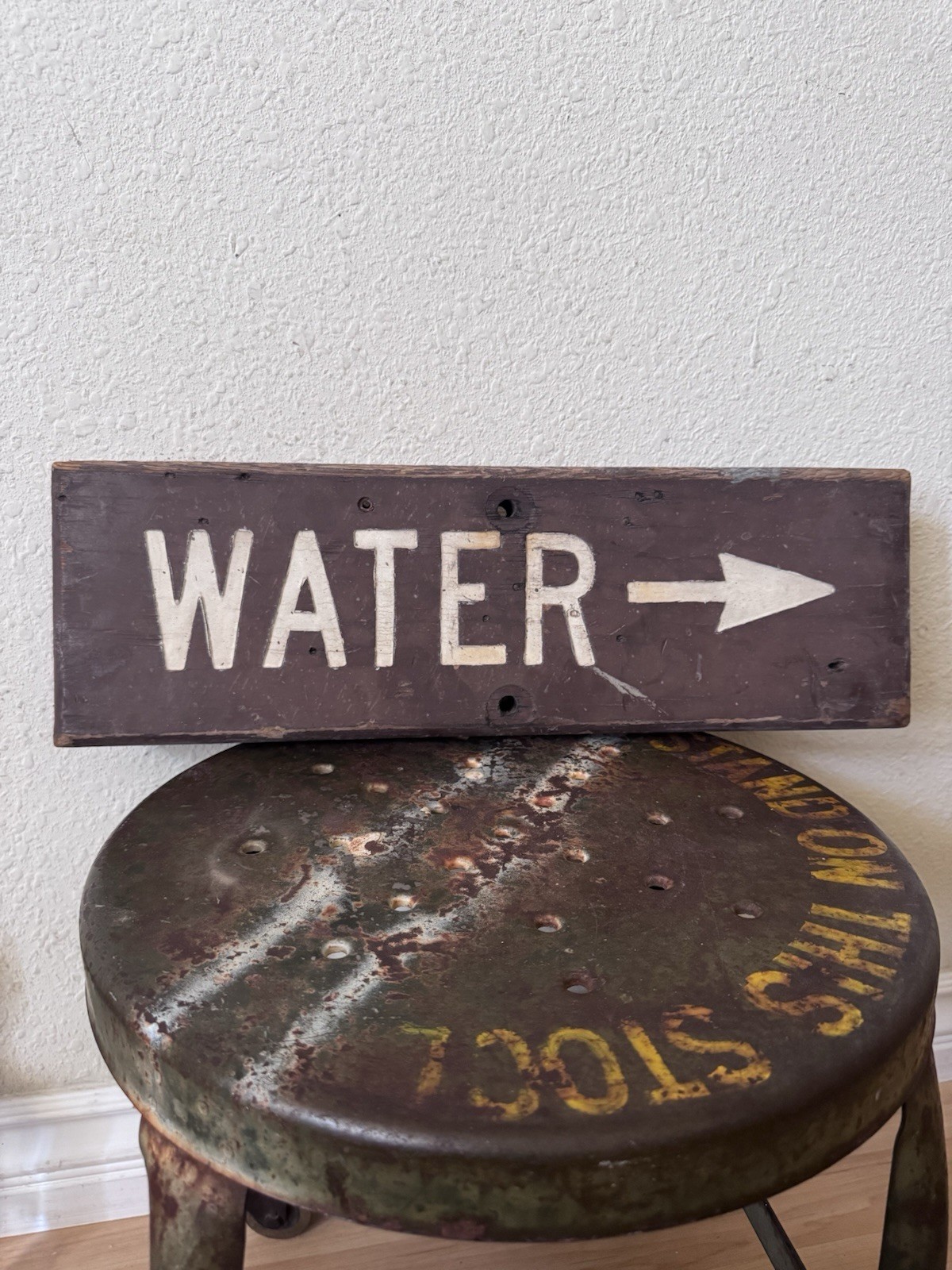 Vintage USFS US Forest Service National Park Water Wood Carved Sign nps