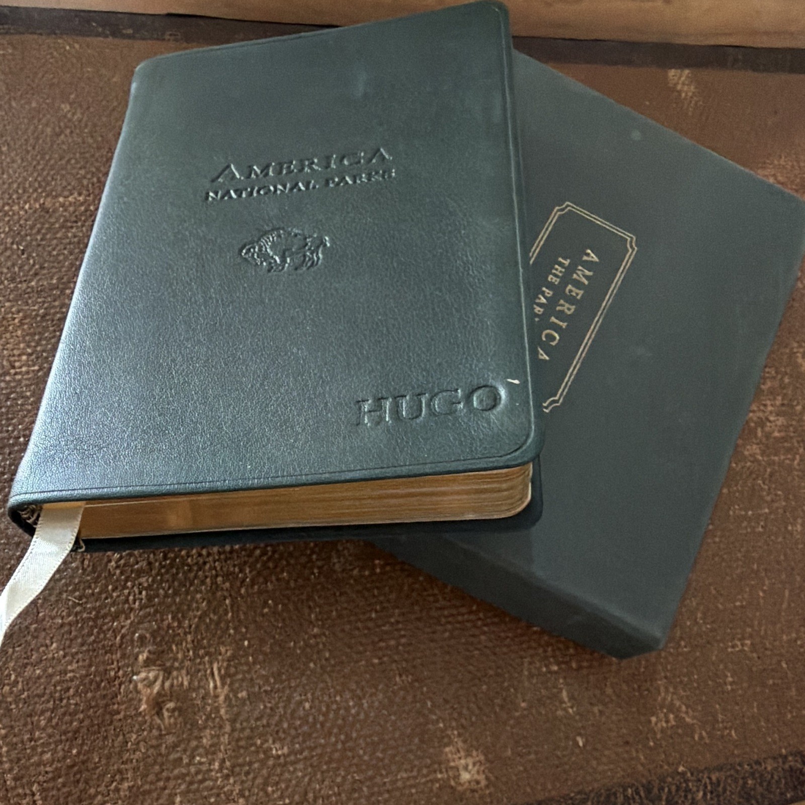 America National Parks 2006 leather boxed embossed with owner’s name