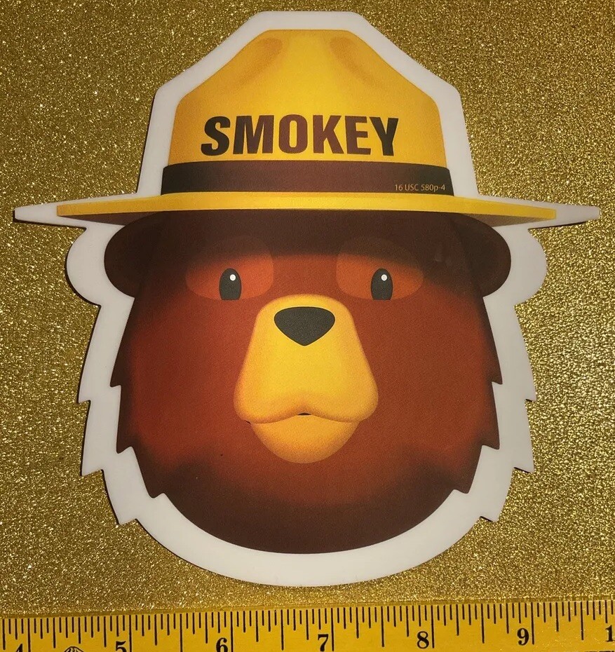 (1) ORIGINAL RARE SMOKEY THE BEAR IN HAT RUBBER JAR OPENER CSTORE MORE C PICS