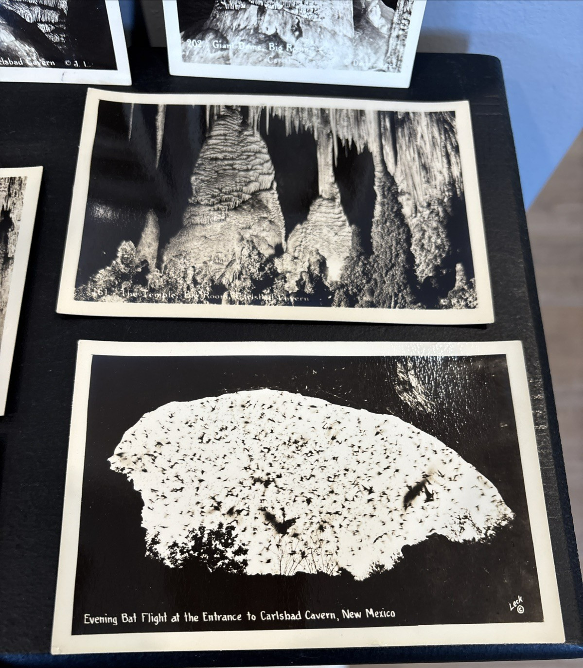 10 Carlsbad Caverns National Park Real Photo Postcards Vntg. Glass Drink Tumbler