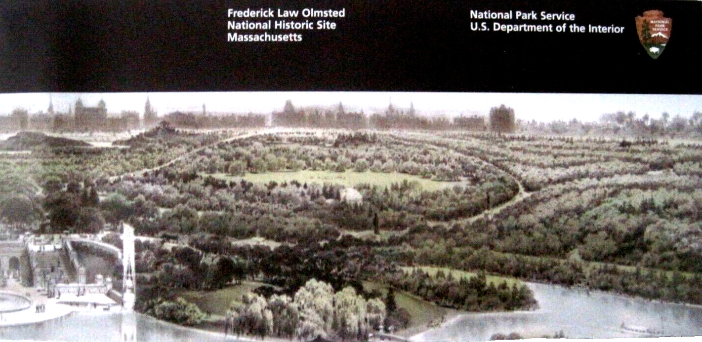 Frederick Law Olmsted Historic Site National Park Service Unigrid Brochure Map