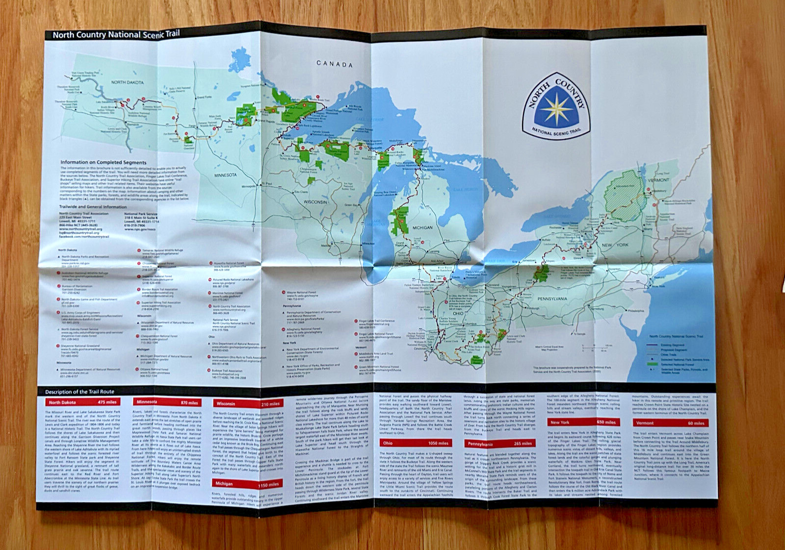 North Country Trail National Park Service Brochure
