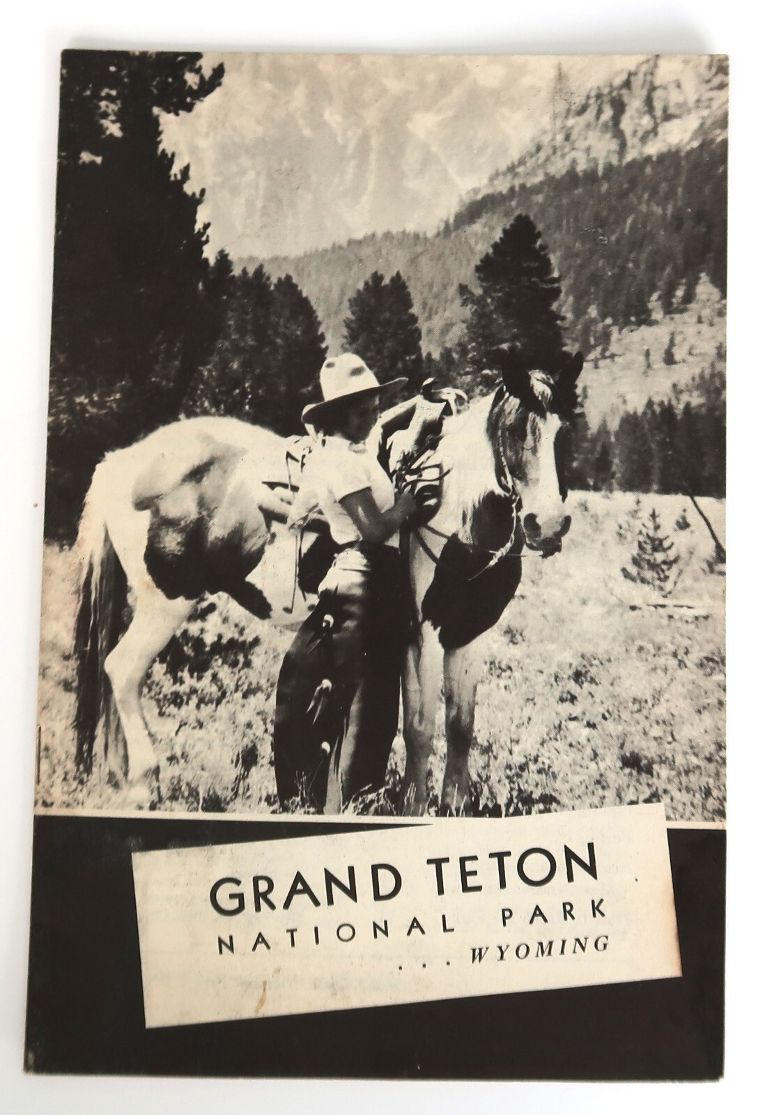 Vtg Grand Teton National Park Wyoming booklet 1940 Dept of Interior Ephemera
