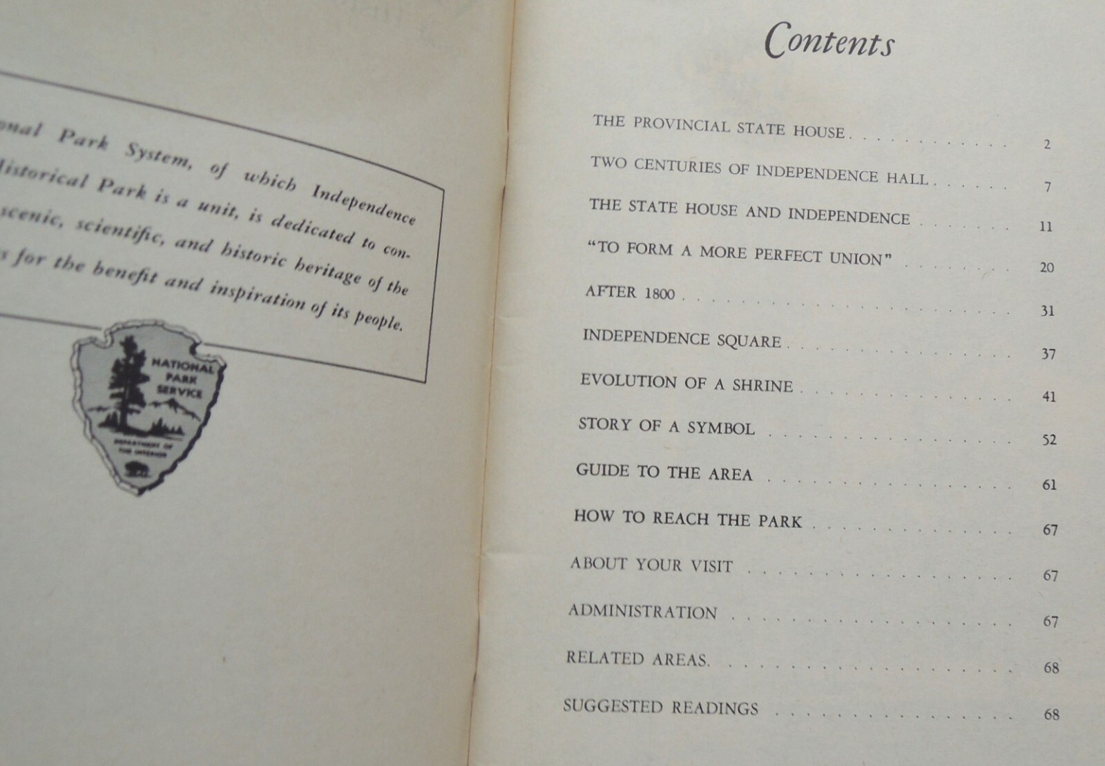 Independence National Park historical handbook no. 17, 1956 ed. free shipping