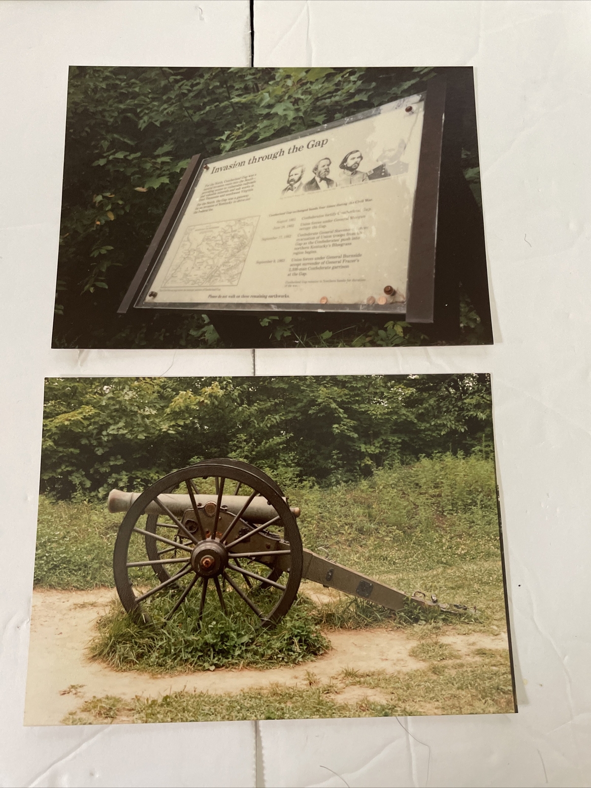 Vintage Personal Photographs From 1985 & 1990 Perryville Cumberland Gap War 80’s