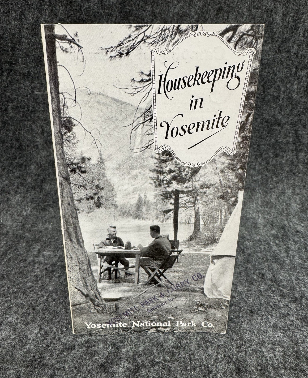 RARE 1925 Camp Curry Housekeeping in Yosemite Park Ad Brochure Tent Camping Rate