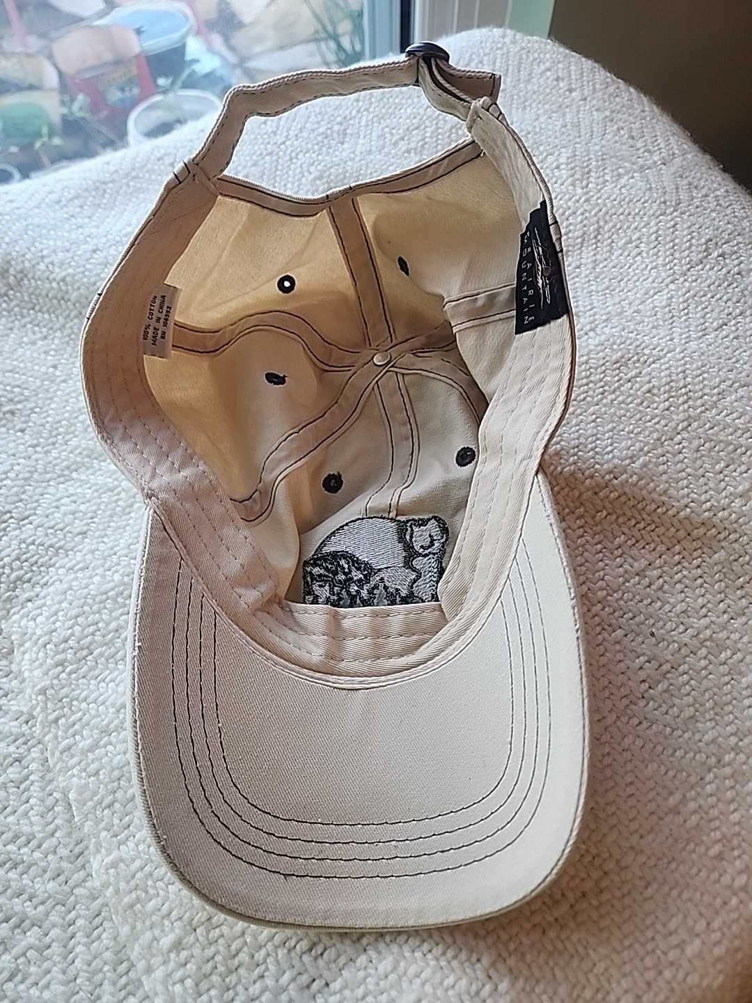 EC Yellowston National Park Old Faithful Buffalo Baseball Hat Cap Adjustable 22″