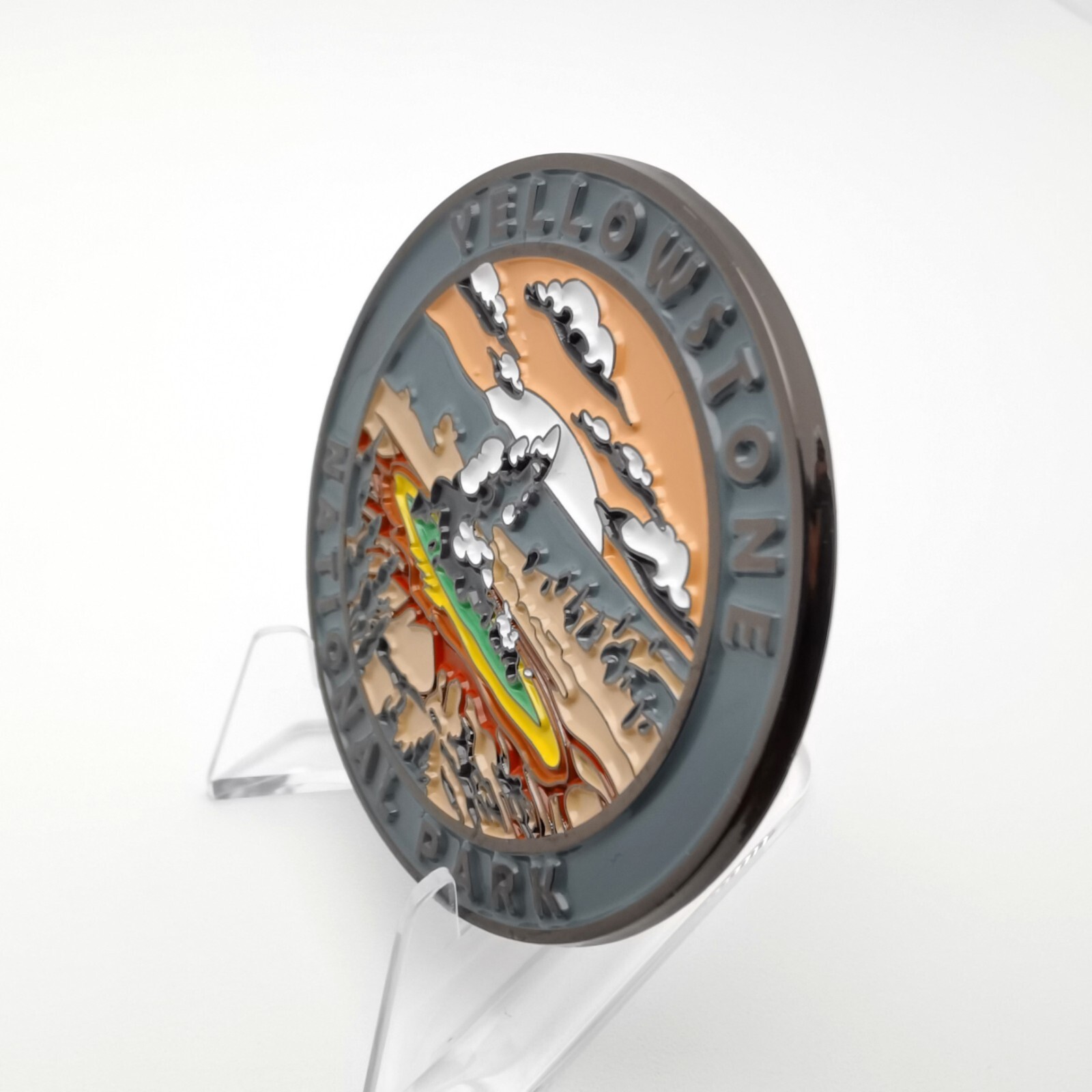 Cre8Travel Yellowstone National Park Collectible Magnet – Enamel Finish, NEW