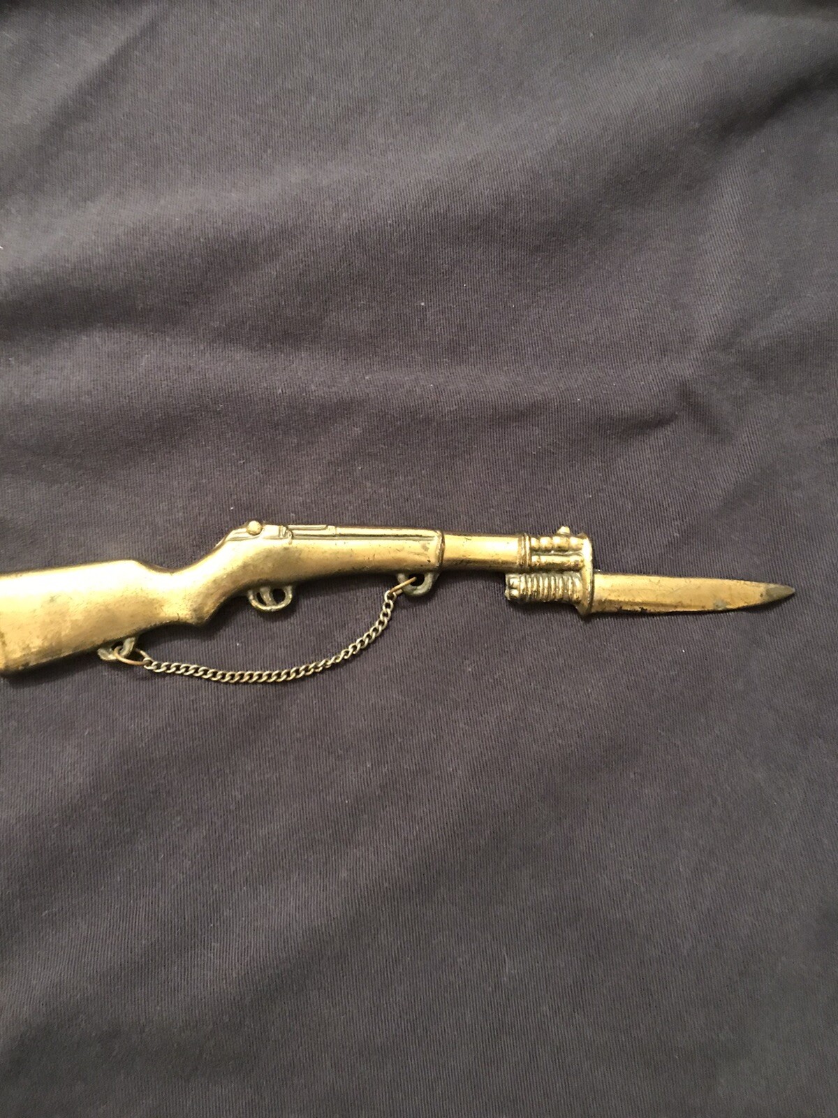 SCARCE VINTAGE ADVERTISING VICKSBURG MISS. PAPERWEIGHT SOUVENIR CIVIL WAR RIFLE