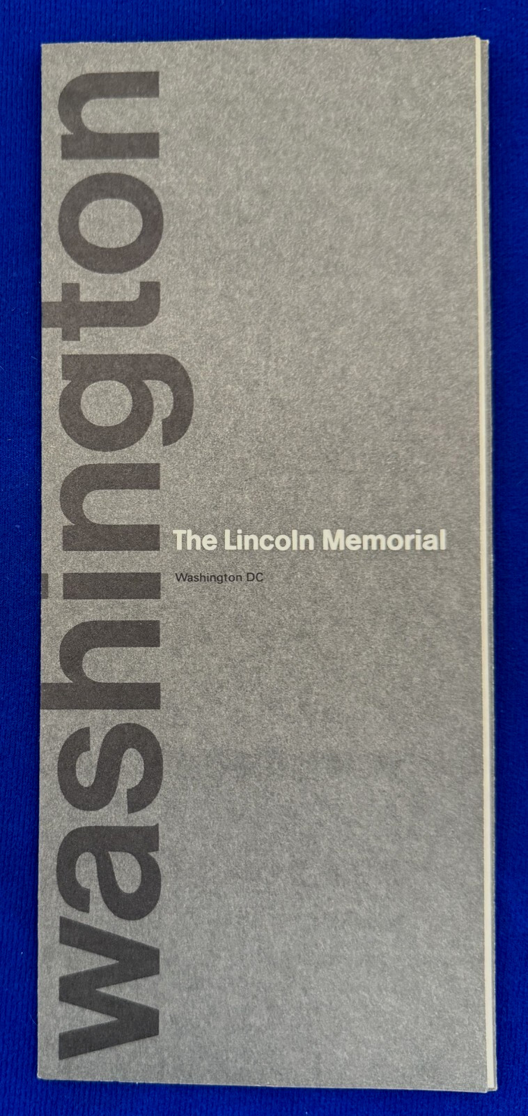 Vintage 1969 The Lincoln Memorial Washington D.C. National Park Service Brochure