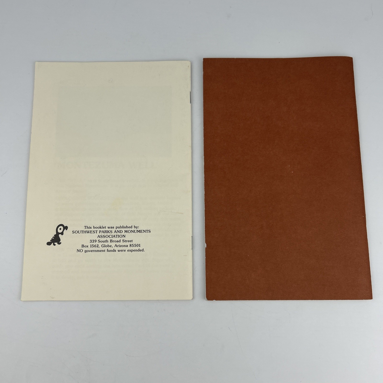 1961 MONTEZUMA CASTLE NATIONAL MONUMENT National Park 1 Handbook & 1 Trail Guide