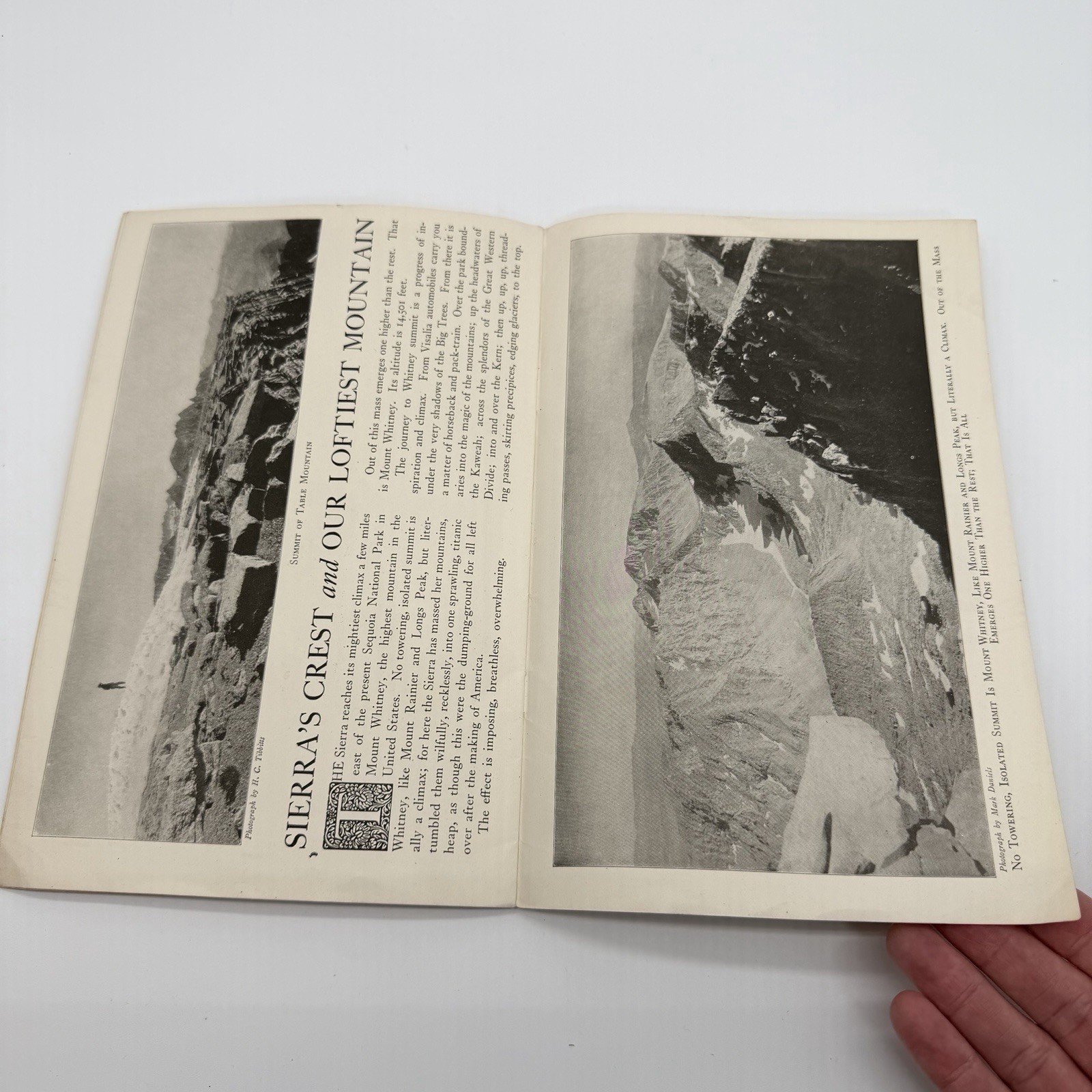 “SEQUOIA “The Big Tree National Park U S Dept of The Interior Booklet – 1916