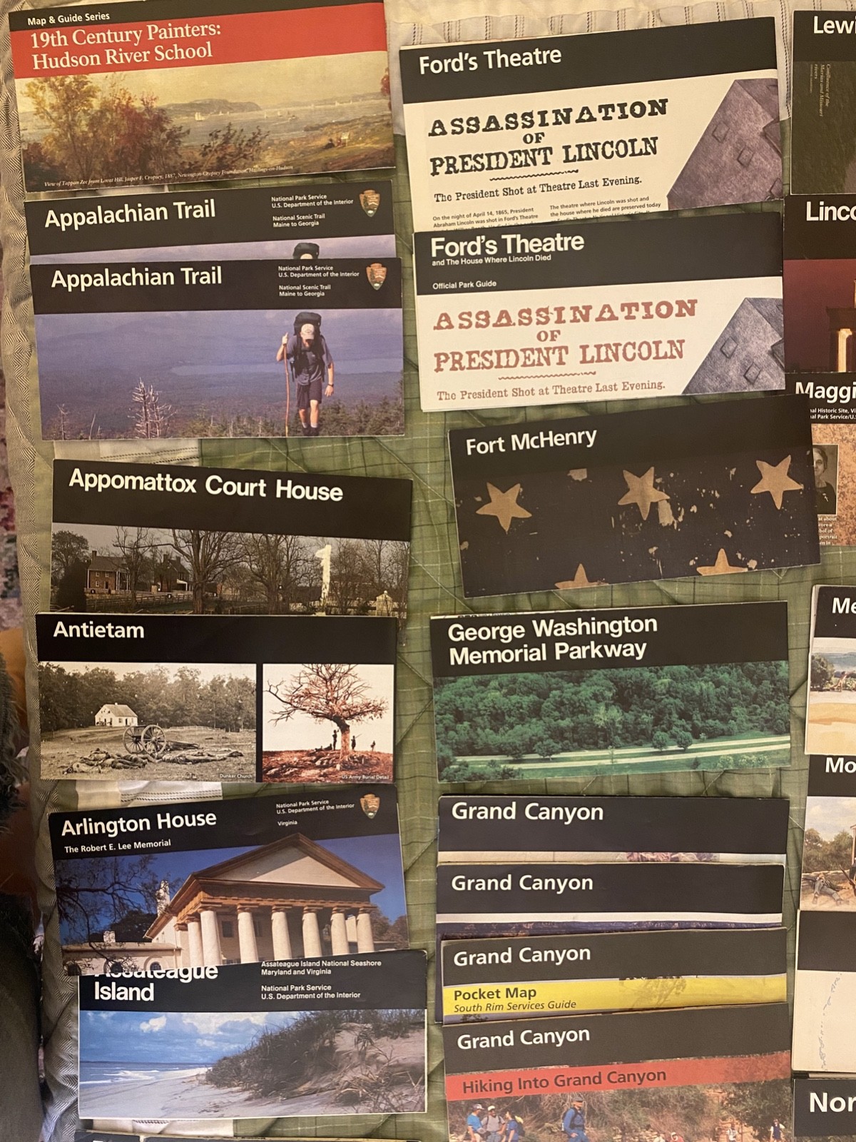 National Park Service Unigrid Brochures Lot of 45 (34 unique) w/ Bonus material
