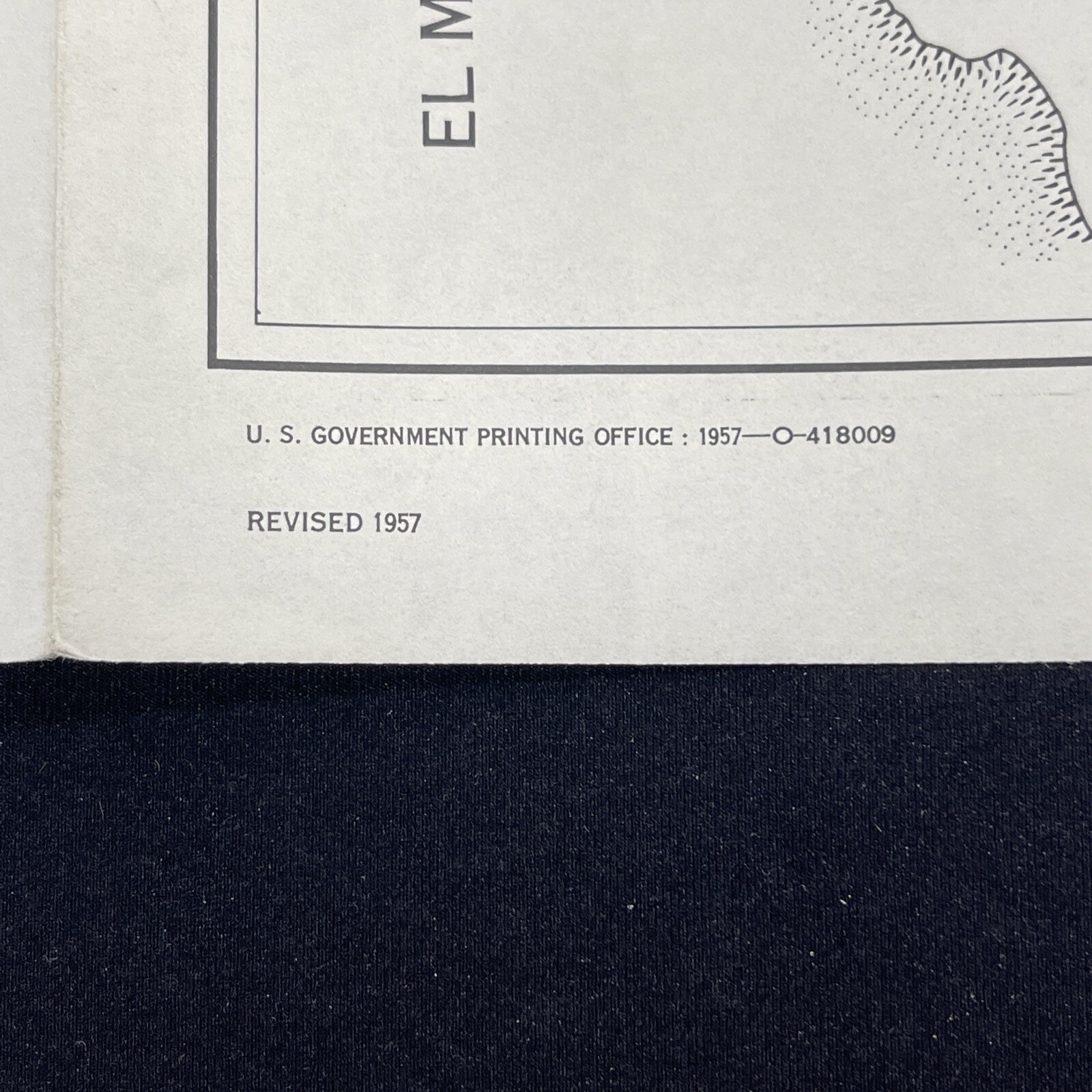 Vintage 1957 El Morro National Monument Brochure Pamphlet Map Info New Mexico