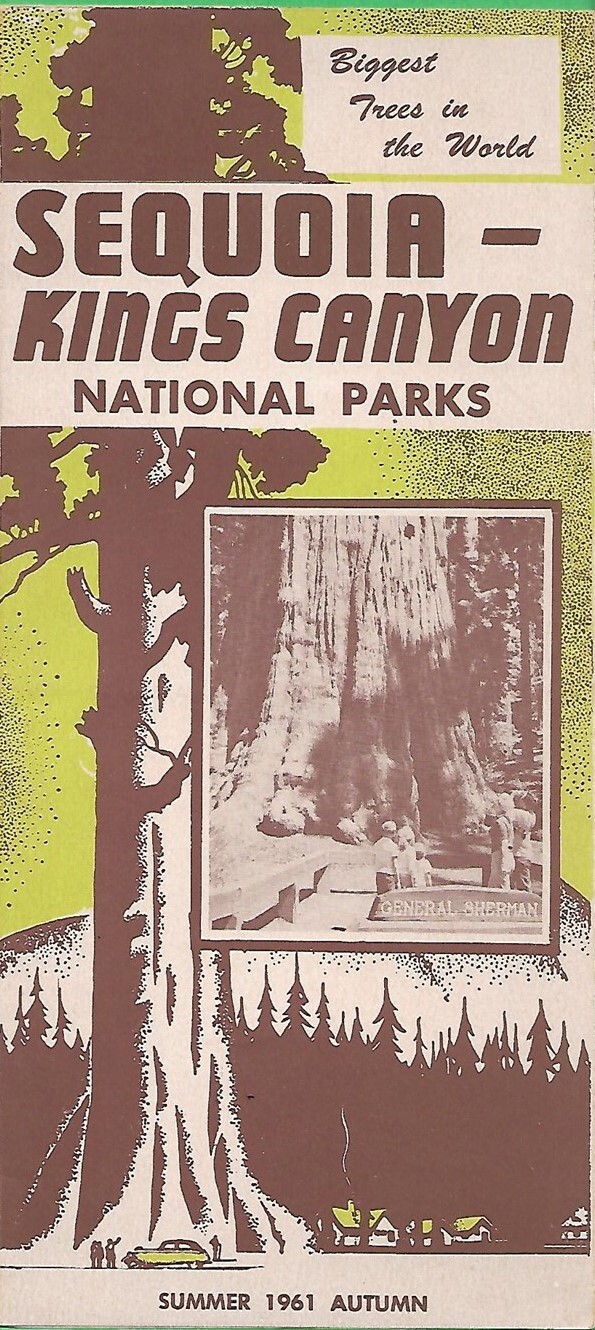 1961 Motor Coach Tour Brochure SEQUOIA – KINGS CANYON NATIONAL PARKS California
