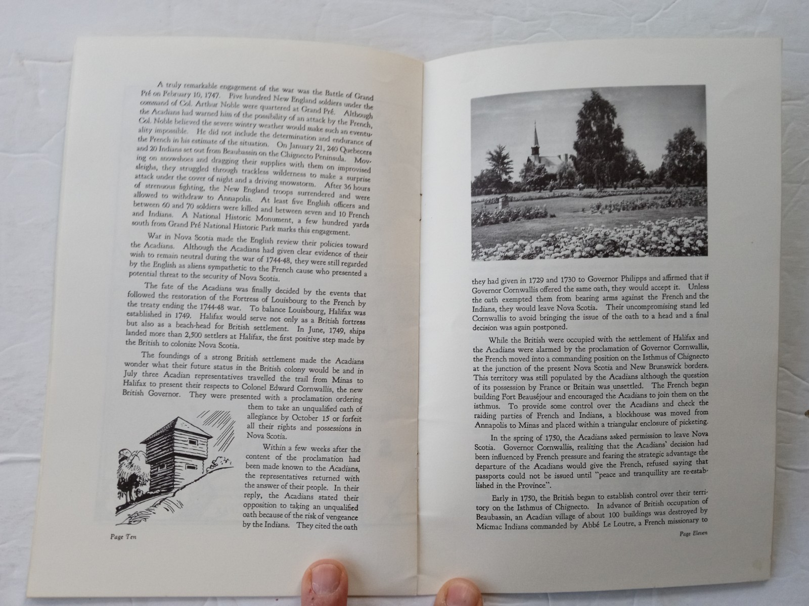 GRAND PRE National Historic Park Nova Scotia Canada Booklet w/ Map 1969