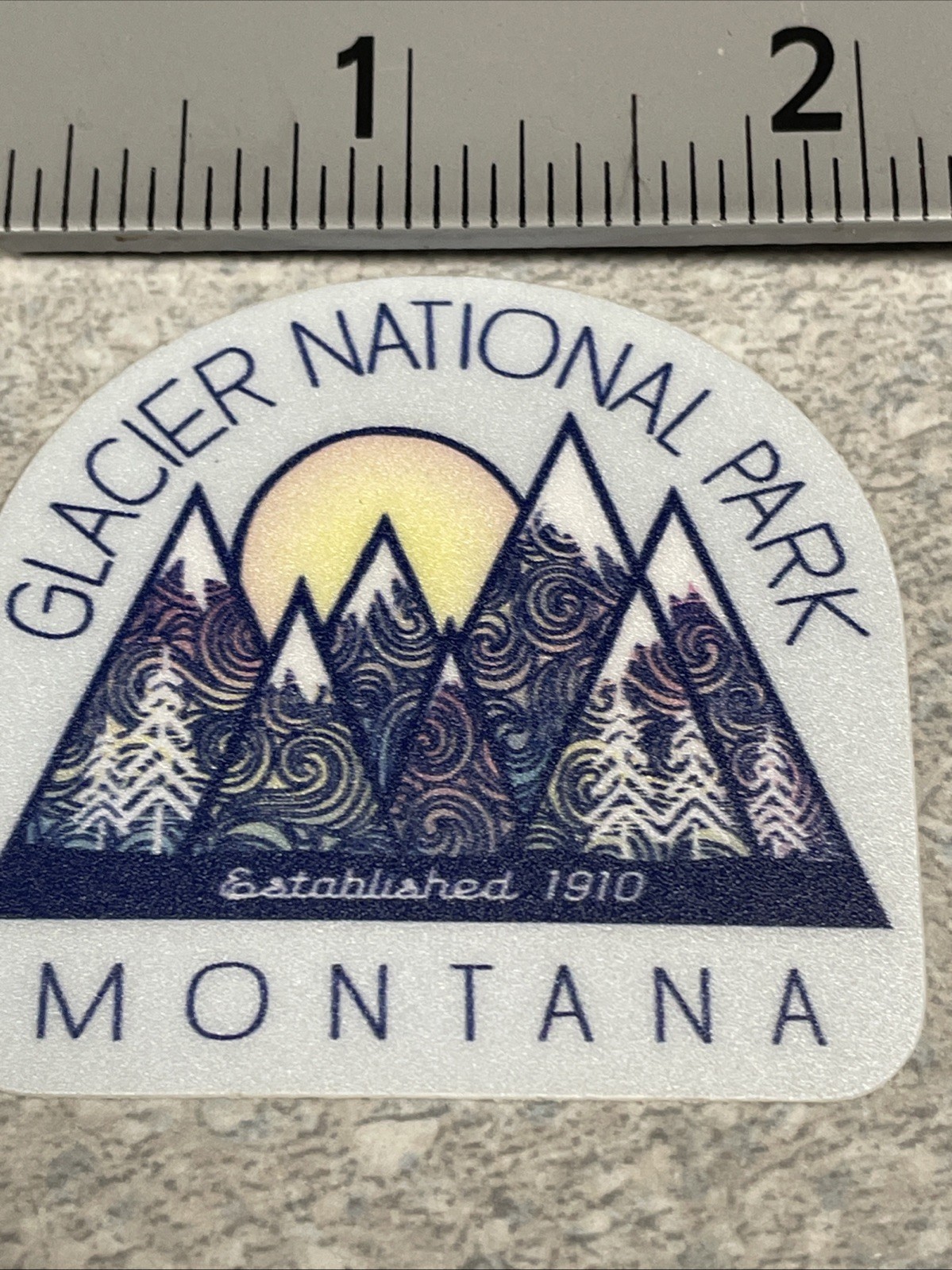 Decal. Glacier National Park- 2” – Outdoor – Montana Park