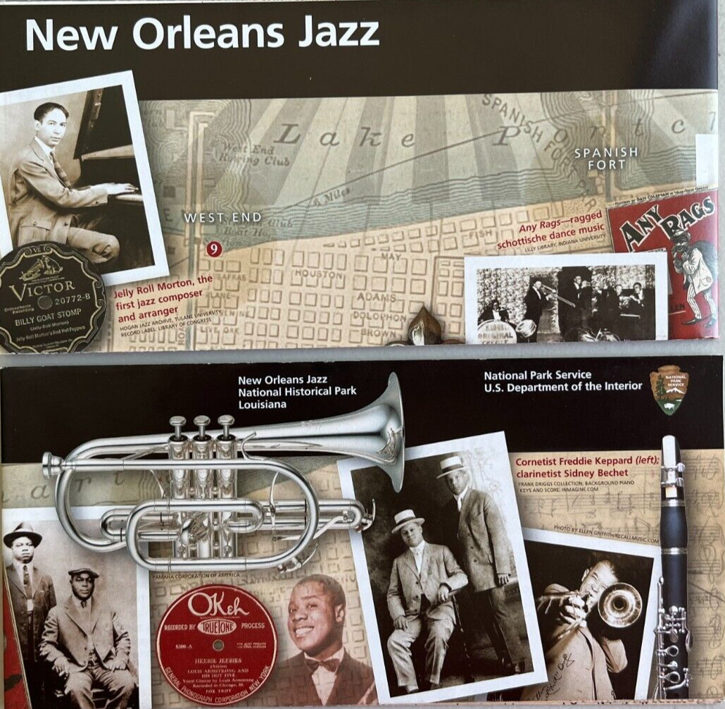 2026 NEW ORLEANS JAZZ NHP – LA NATIONAL PARK SERVICE UNIGRID BROCHURE/MAP New