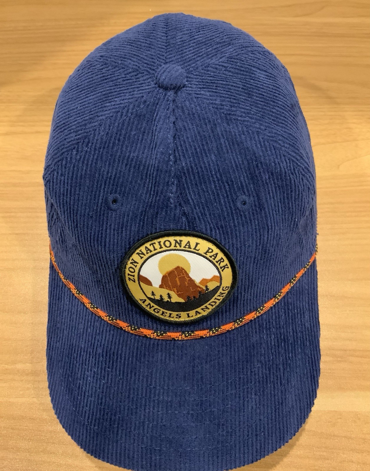 Mad Engine Zion National Park Men’s Snapback Rope Hat Navy Corduroy – Navy