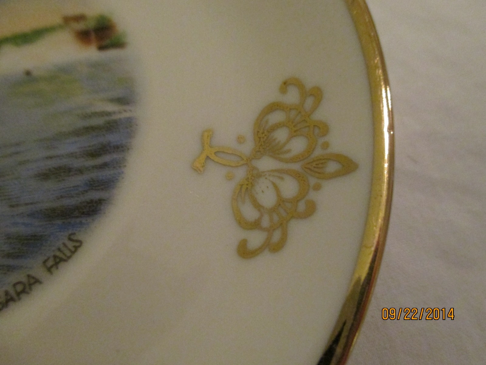 Vintage Niagara Falls Souvenir Bavarian Porcelain Plate 4 1/4″