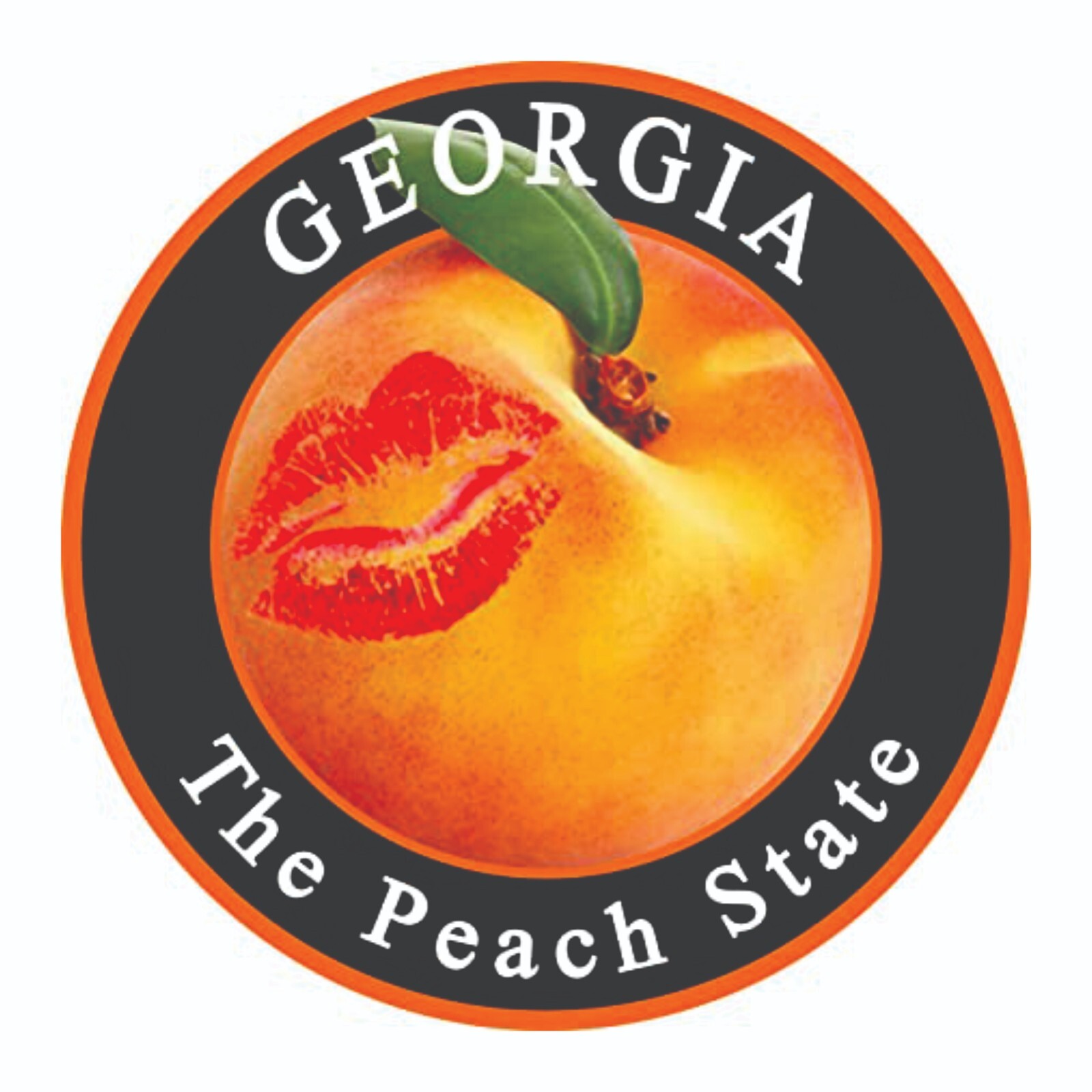 Georgia The Peach State Sticker Decal