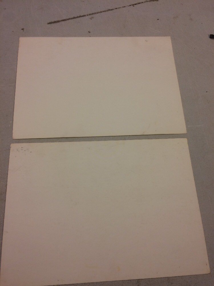 U. S. FOREST SERVICE SALE AREA BOUNDARY UNUSED PAIR CARDBOARD SIGNS