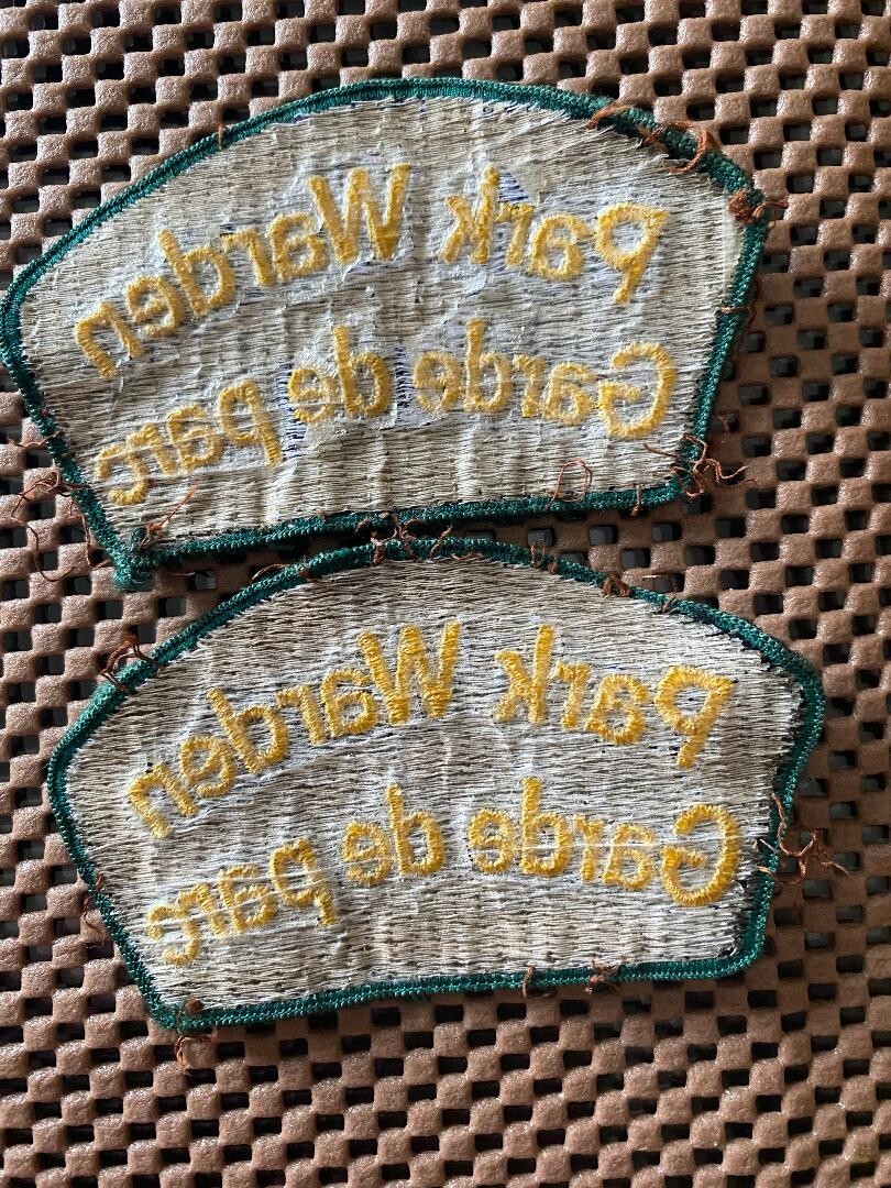 Pair of Vintage Canada National Park Warden Badge