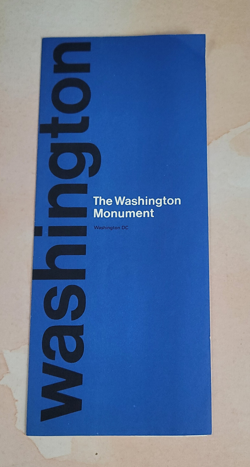Vintage National Park WASHINGTON MONUMENT Brochure Washington DC ©1977
