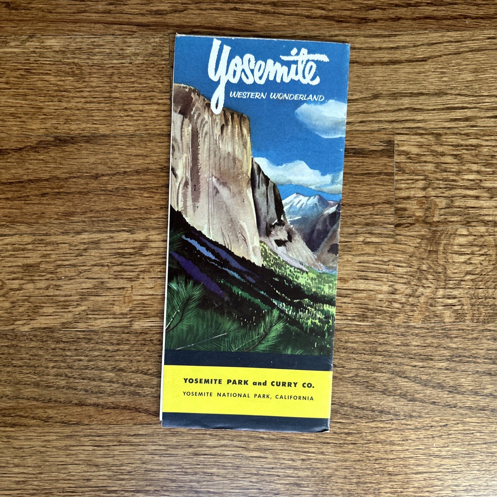 3 Vintage 1952 – Yosemite National Park California – Souvenir Brochures