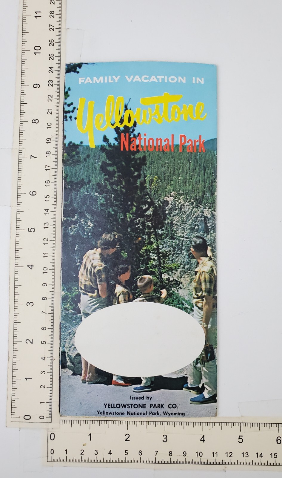 1963 Yellowstone National Park Family Vacation Vintage Travel Brochure