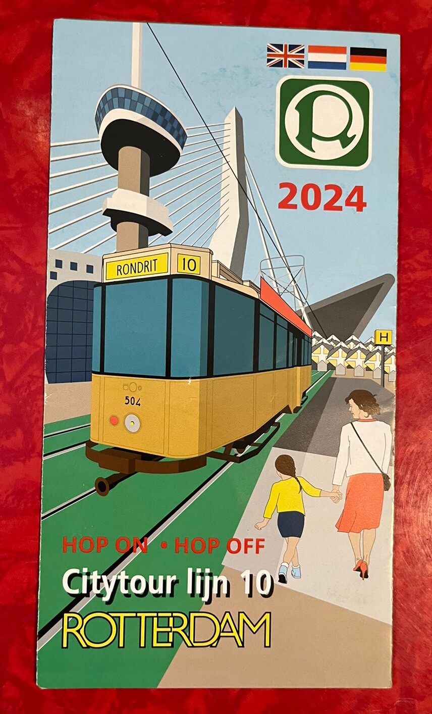ROTTERDAM NETHERLANDS HOP ON HOP OFF TRAM MAP & GUIDE 2024